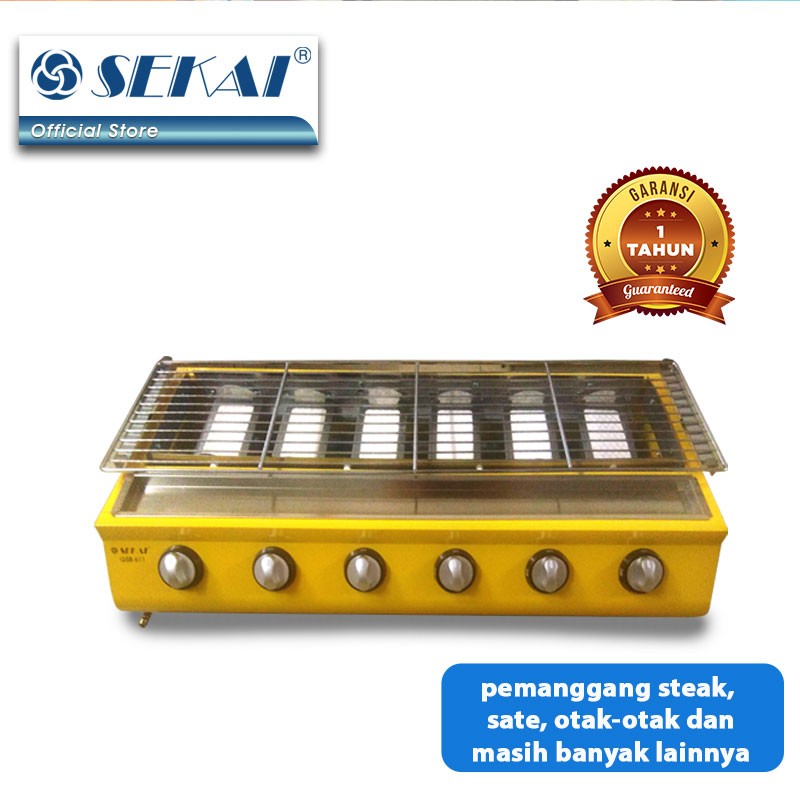 SEKAI Kompor Gas Panggang / Pemanggang Sosis Roaster BBQ - GSB 611